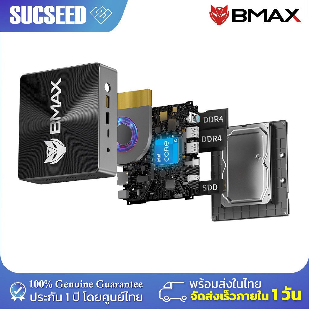 BMAX B8 Plus Mini PC มินิพีซี Windows11 CPU Intel Core i5 - 12600H