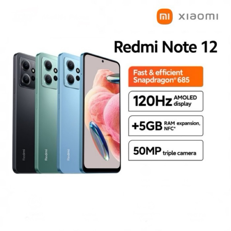 Xiaomi Redmi Note 12 8/128GB เครื่องใหม่ศูนย์ไทย ประกันศูนย์ | Shopee ...