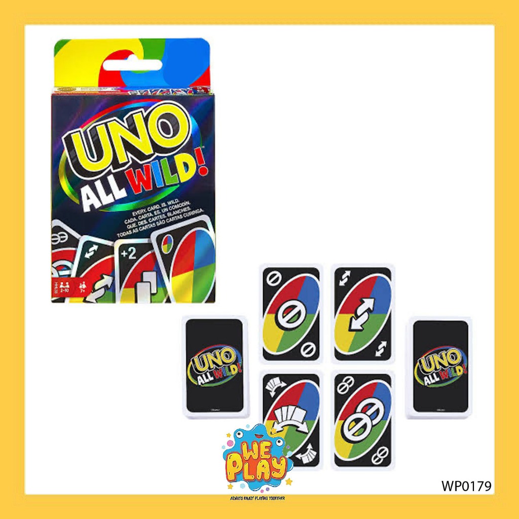 WE PLAY พร้อมส่ง UNO All Wild อูโน่ ภาคพิเศษ บอร์ดเกม วัยรุ่น เล่นในงาน ...