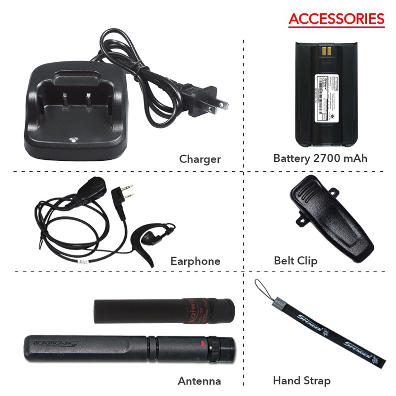 SPENDER รุ่น D2472 Plus วิทยุสื่อสาร สีแดง กำลังส่ง 0.5 วัตต์ เครื่องมีทะเบียน ถูกกฎหมาย รับประกันสินค้า 2 ปี