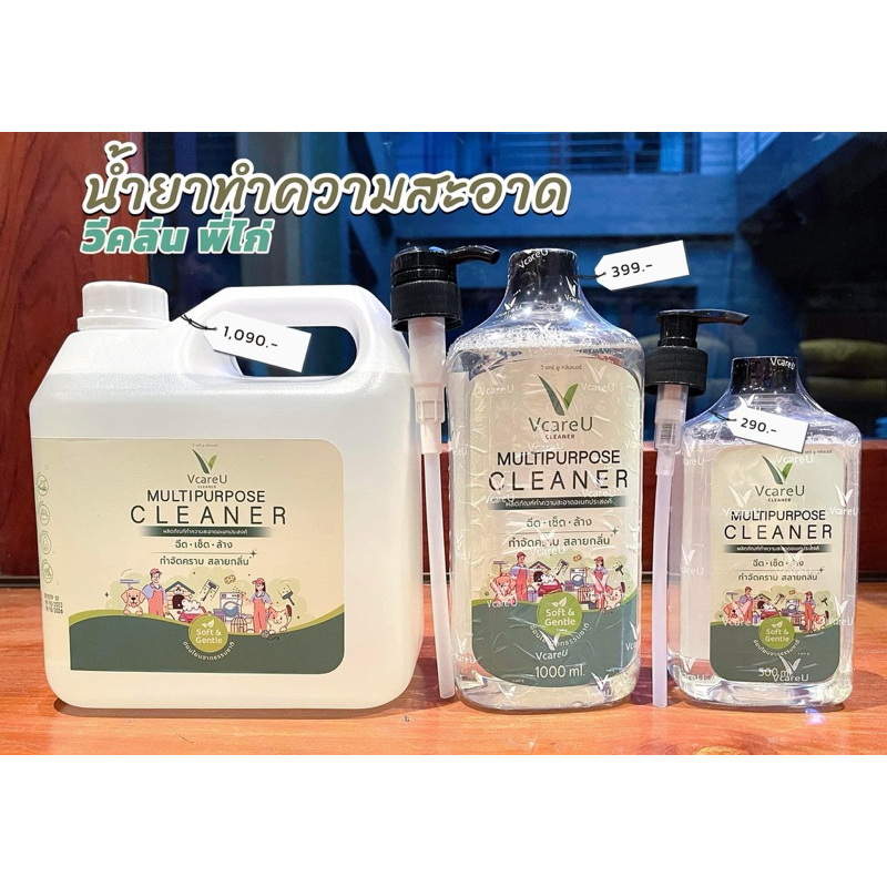 Vclean วีคลีนน้ำยาทำความสะอาด ปราศจากสารเคมี | Shopee Thailand