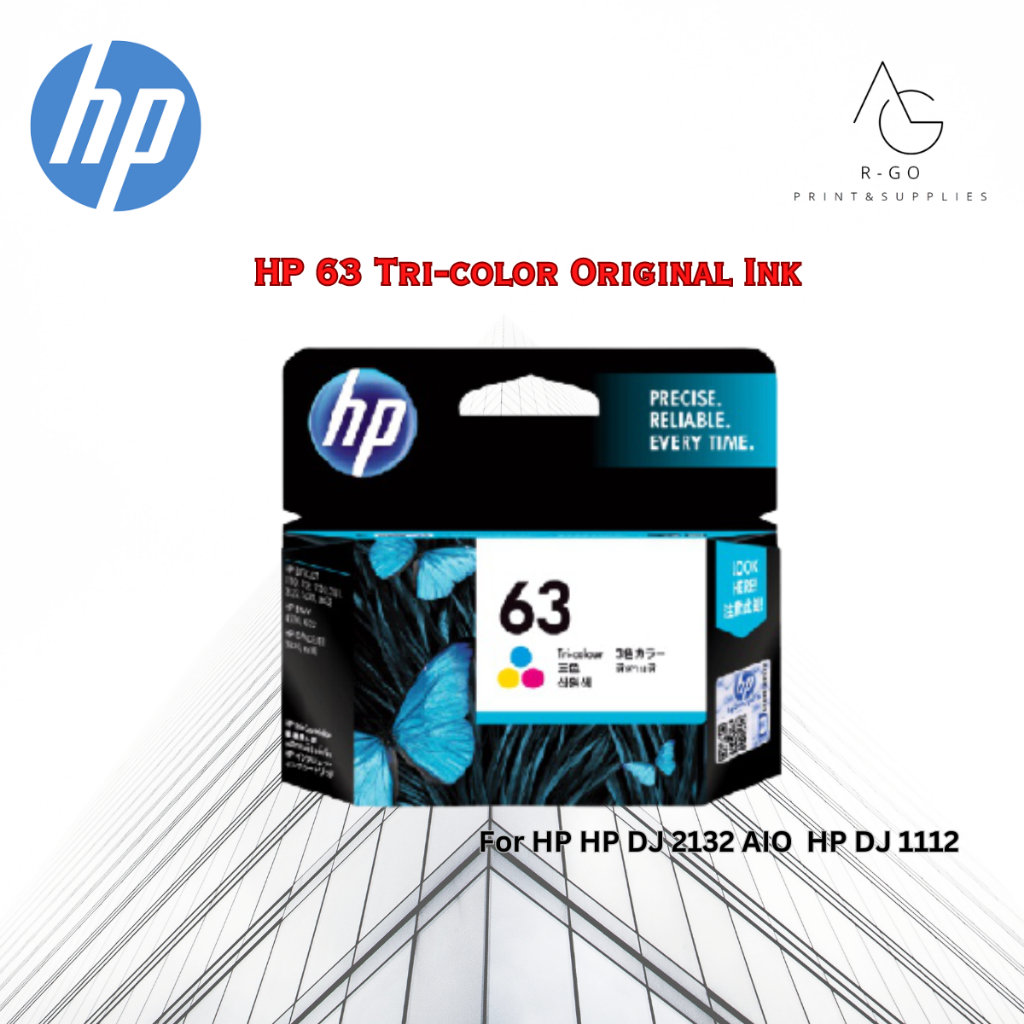 ตลับหมึก HP 63 Tri-color Original Ink Cartridge สินค้าแท้จาก HP ...