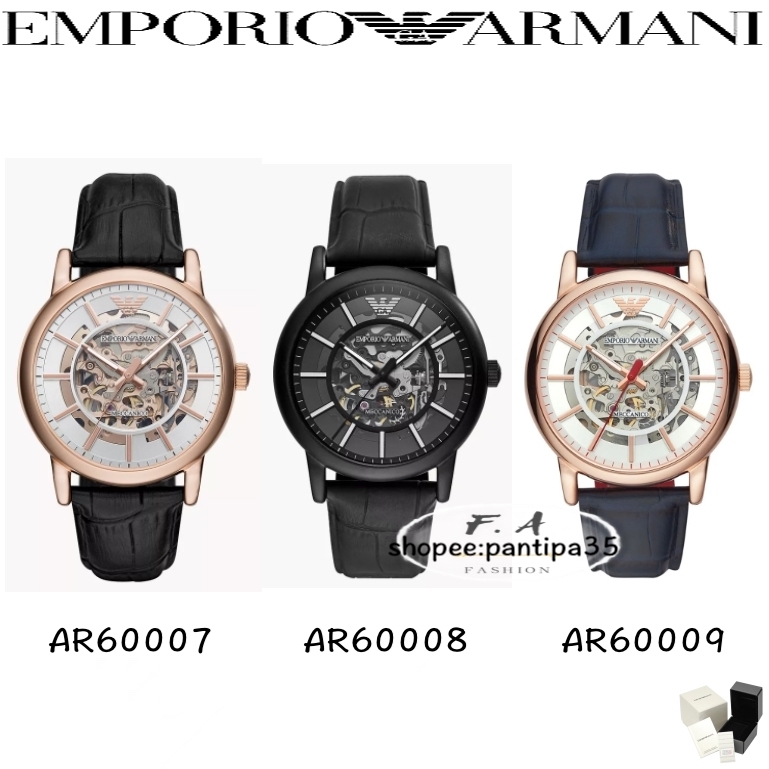 F.A Emporio Armani นาฬิกาข้อมือผู้ชาย นาฬิกาออโตเมติกคะ AR60007 AR60008 ...