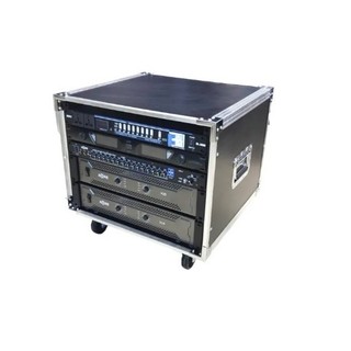 ตู้ RACK 8 U / 10 U สีดำ เปลือยหน้า-หลัง ขอบอลูมีเนียม แร็คใส่เครื่อง ...