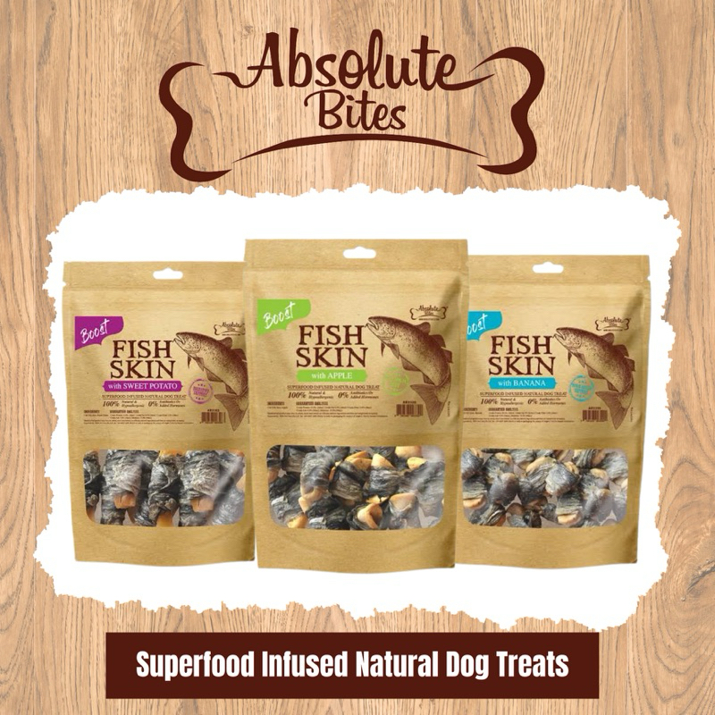 ขนมสุนัข Absolute Bites - Superfood Infused Natural Dog Treats 100g ...