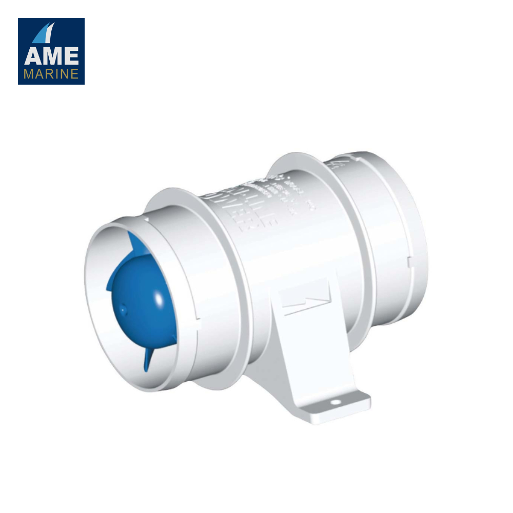 Rule Model 140-24V 3" (75mm) In-Line Bilge Blower - 24Volts Marine