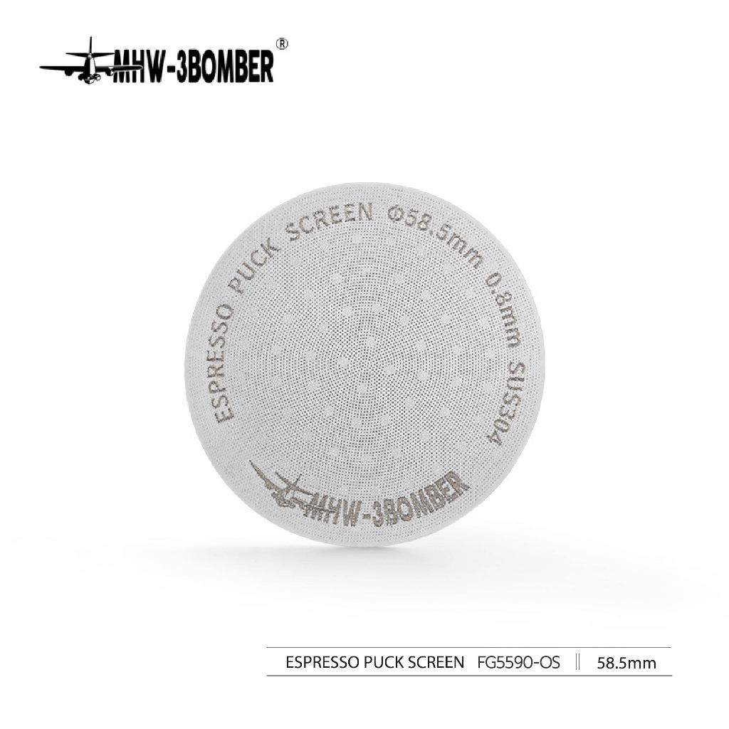 XUSH Espresso Puck Screen 58,5 Mm – Für Gleichmäßige Extraktion & Sauberen Siebträger