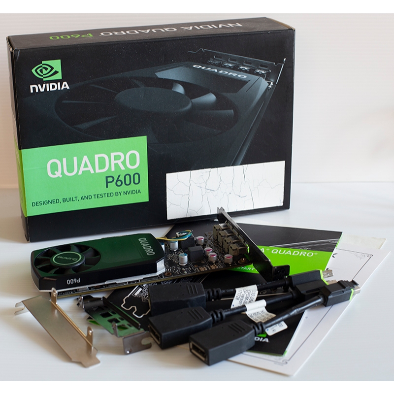 NVIDIA QUADRO P600 การ์ดจอ 2GB Mini DP มือสอง พร้อมกล่องและสาย | Shopee ...