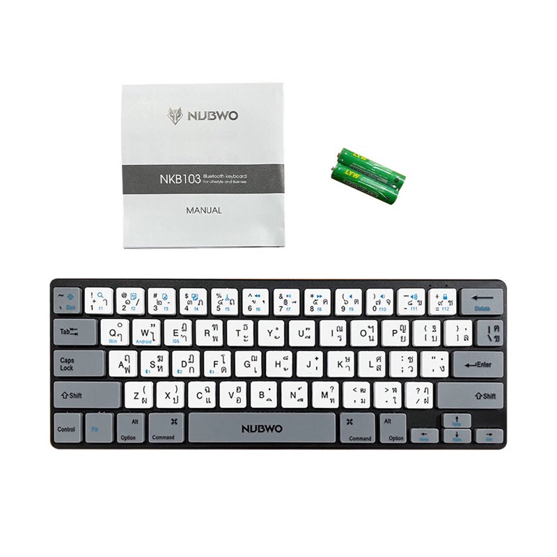 NUBWO คีย์บอร์ดไร้สายบลูทูธ รุ่น NKB-103 Keyboard bluetooth | Shopee ...