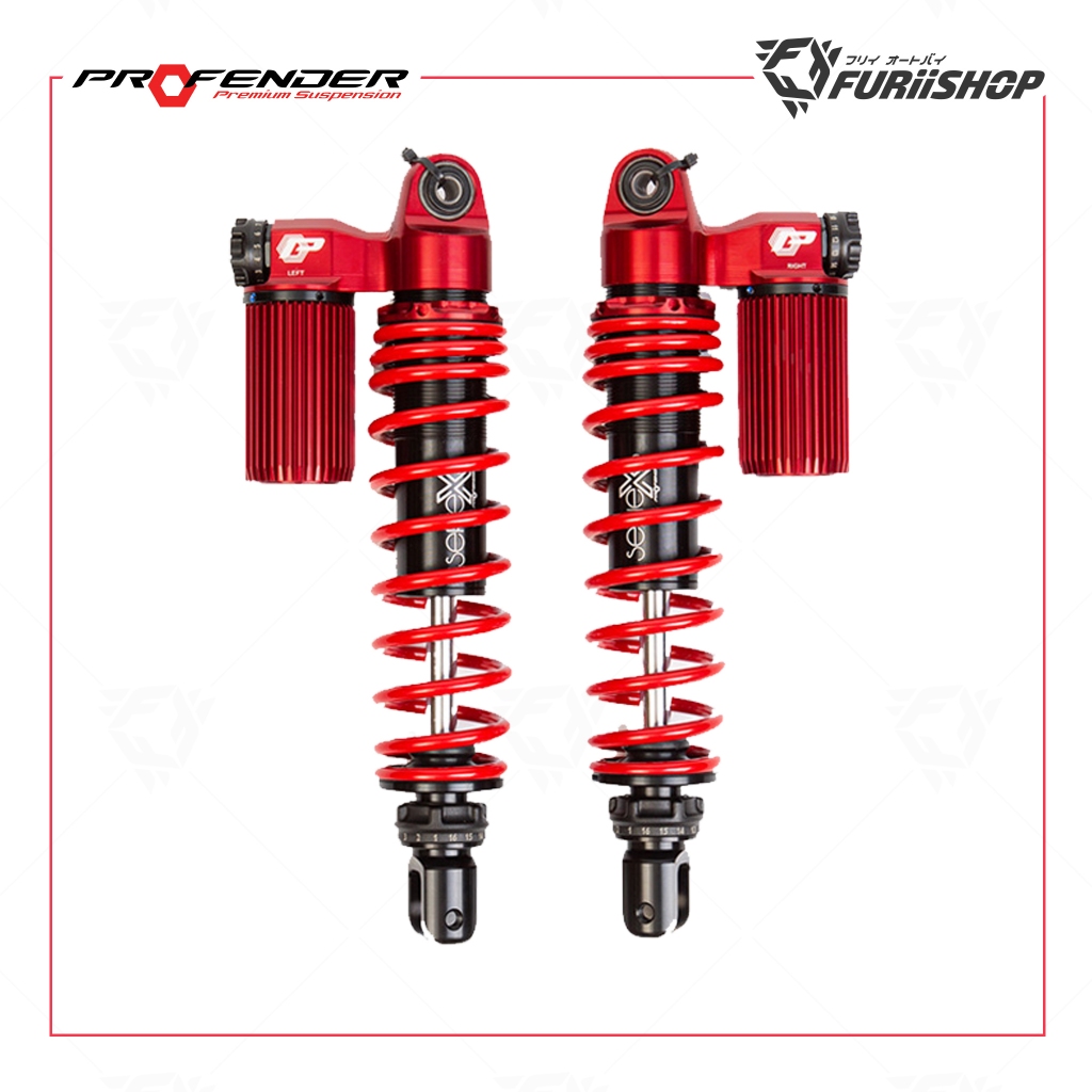 โช๊คหลัง Profender Premium Suspension For Yamaha Xmax 300 Red FuriiShop ...