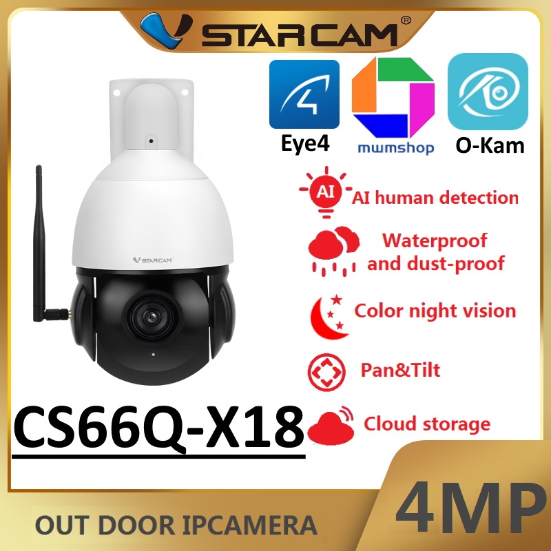 防犯カメラ ワイヤレス400万画素 18倍ZOOM 「CS66Q-X18N.A」 Amazon.co.jp: 防犯カメラ 屋内屋外兼用 ワイヤレス CS66Q-X18