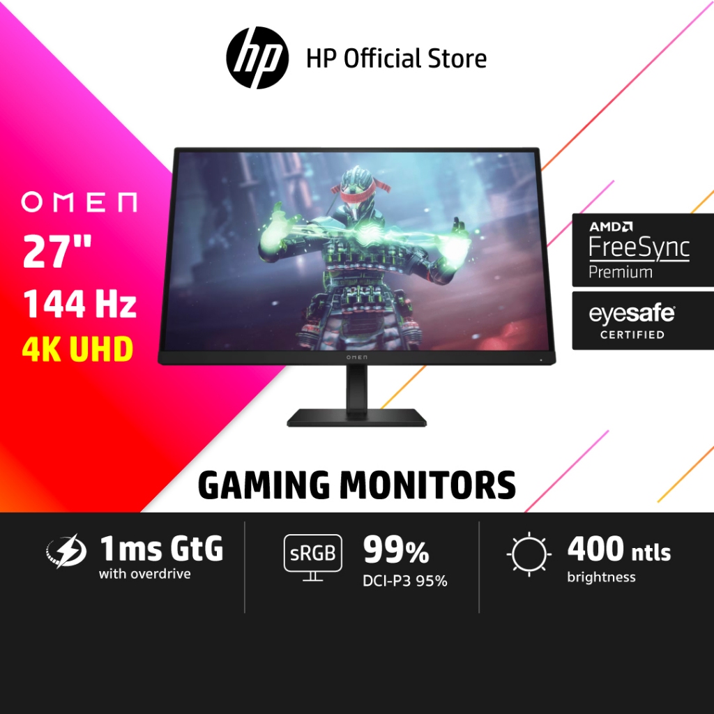 HP Gaming Monitor OMEN 27K 4K UHD | Shopee Thailand