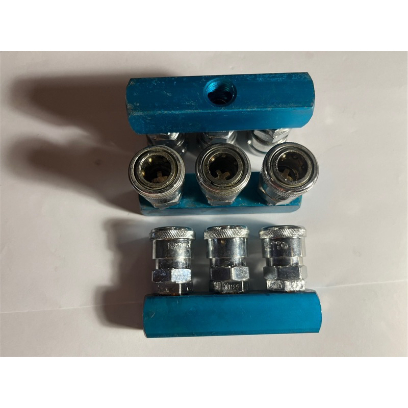 ข้อต่อลม คอปเปอร์สวมเร็ว Quick Copper Multi Socket แบบฐานตรง 3,4,5 หัว ...