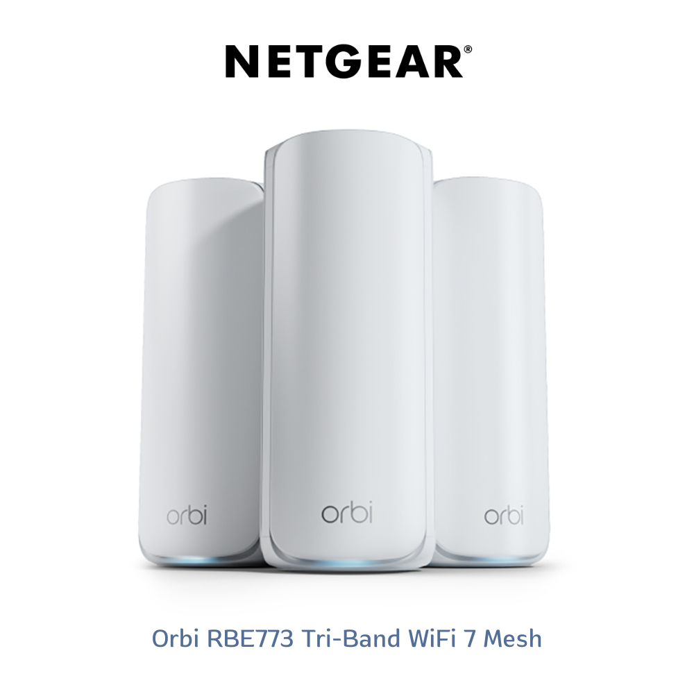 NETGEAR Orbi RBE773 Tri-Band WiFi 7 Mesh (1 Router+2 Satellite ...