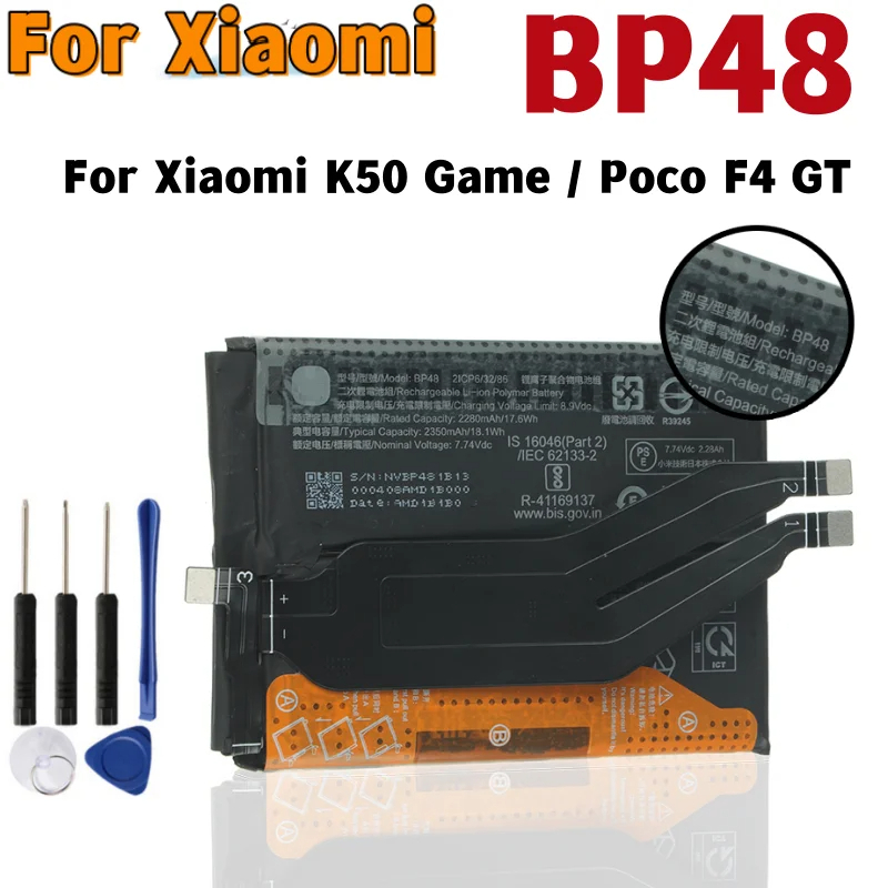 BP48 แบตเตอรี่แท้ สำหรับ Xiaomi Redmi K50/Poco F4 GT/Redmi /bp48 ...