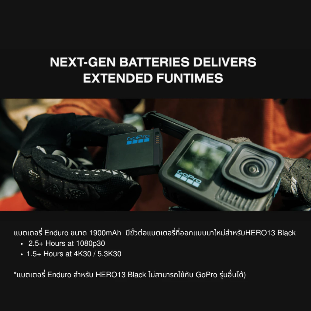 GoPro HERO 13 Black กล้องโกโปรรุ่นใหม่ กล้องแอคชั่นแคม กล้องดำน้ำ ของแท้ https://wayoza.com