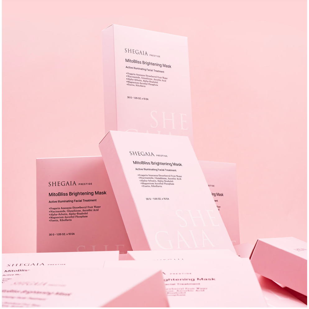 🌼แท้ / พร้อมส่ง🌼) SHEGAIA MitoBliss Brightening Mask [ ยก