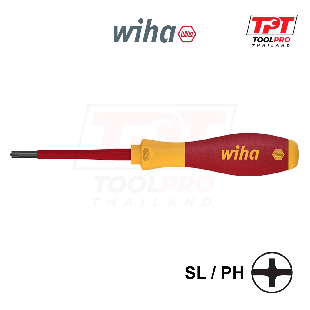 Wiha ไขควง 327 VDE SoftFinish electric PlusMinus/Phillips (SL/PH1, SL ...
