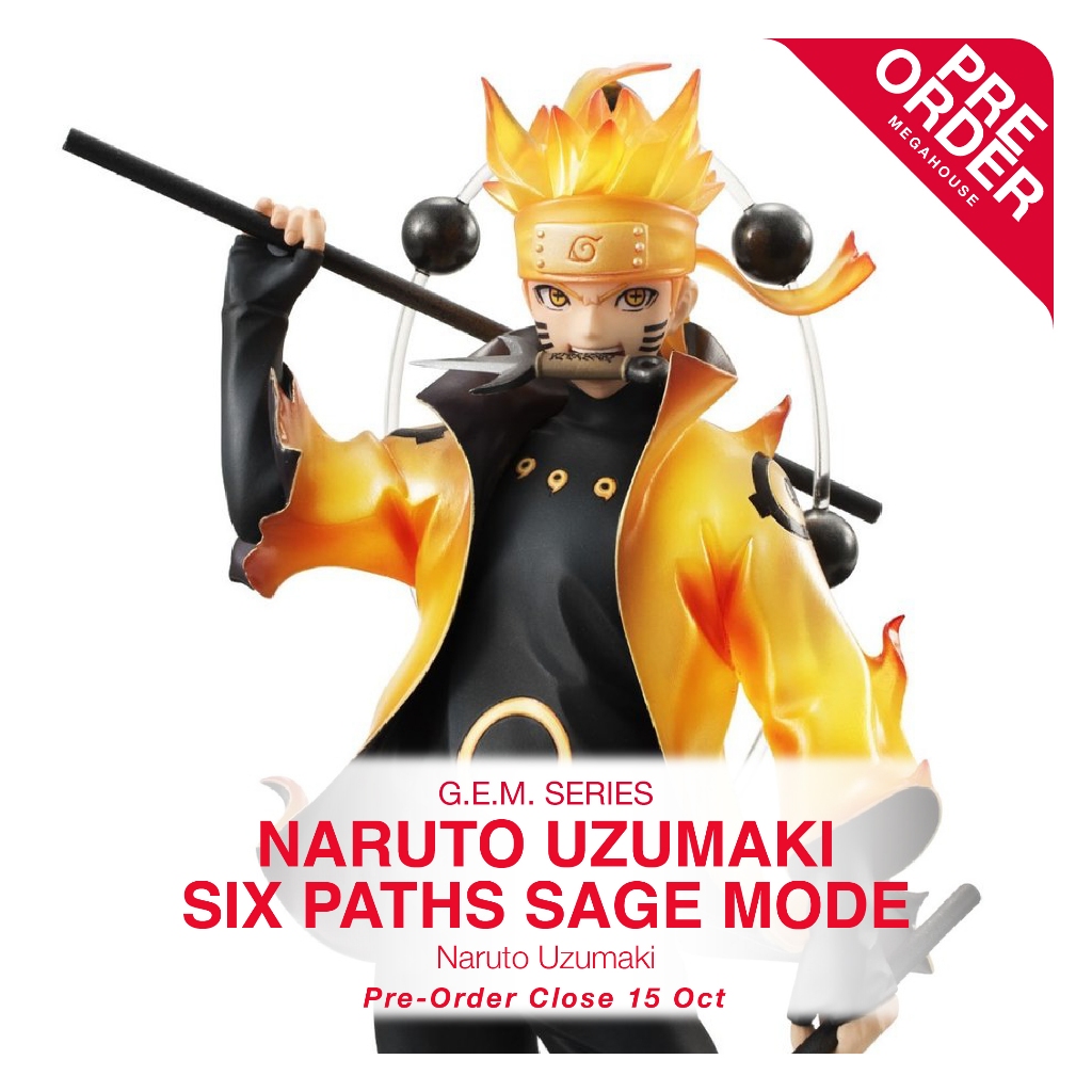 Figura Naruto Uzumaki Modo Saggio – G.E.M. Series Naruto Shippuden, 19 Cm, Megahouse