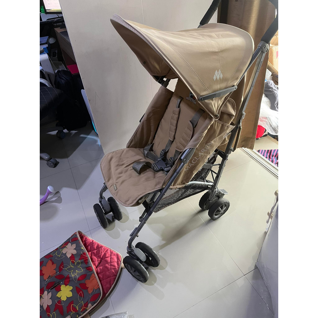 พร้อมส่ง‼️ ส่งฟรี‼️ รถเข็นก้านร่ม ยี่ห้อ Maclaren 4 season สภาพดีล้อ