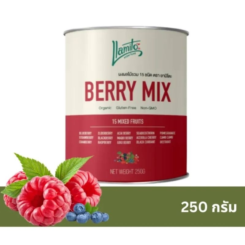 Organic Berry Mix Powder ผงเบอร์รี่มิกซ์ ออร์แกนิค คัดเกรดคุณภาพ เบอร์ ...