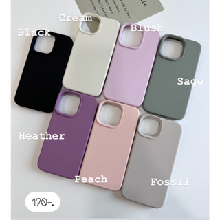 พร้อมส่ง 7 สี เคสซิลิโคน ลบได้ Silicone Case 🍭เคสสีพื้น พรีเมี่ยม