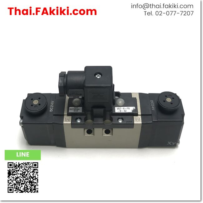 มือสองพร้อมส่ง-c-used-vs7-6-fg-d-3z-solenoid-valve-โซลินอยด์วาล์ว-สเปค-dc24v-smc-66-008-364