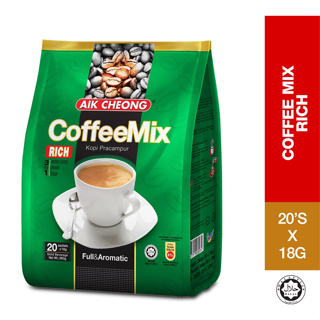 🔥ประหยัดสุด🔥เอ็ก ชอง AIK CHEO Rich กาแฟ AIK CHEONG coffeemix kopi pracampur full&amp;aromatic 20 ซอง Aik Cheong