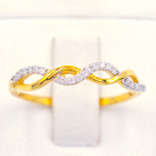 แหวนเพชร สไตร์เถาวัลย์เพชร พันรอบหน้านิ้ว 🌿 แหวนเพชร แหวนทองเพชรแท้ ทองแท้ 37.5% (9K) ME522