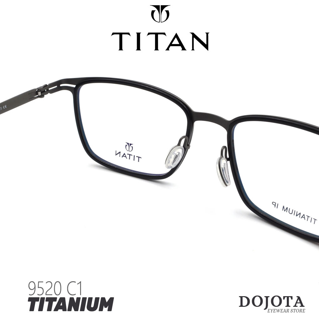 กรอบแว่นตาไทเทเนี่ยม-titan-รุ่น-9520-ทรงเหลี่ยมใหญ่-น้ำหนักเบา-made-in-korea