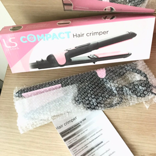 LESASHA COMPACT HAIR CRIMPER เครื่องหนีบถนอมเส้นผม ที่หนีบผม LS1250 แผ่นหนีบเคลือบเซรามิคสีชมพู เรียบลื่น จัดทรงสวย