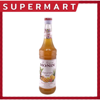 SUPERMART Monin Tropical Island Blend Syrup 700 ml. น้ำเชื่อมกลิ่นผลไม้รวม ส้ม, ส้มแมนดาริน, สัปปะรด, มะม่วง, เสาวรส และ