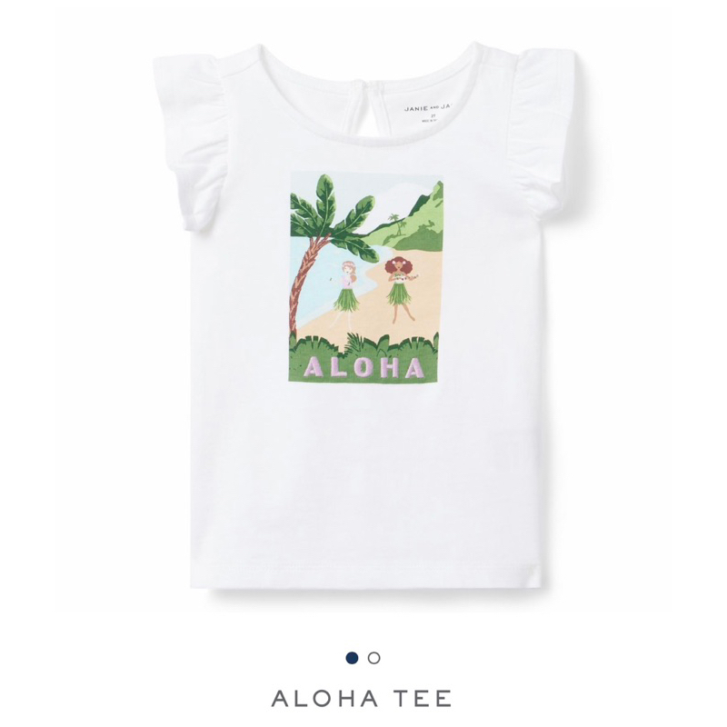 aloha-tee-เสื้อยืด-แต่งแขนระบายลาย-aloha-แบรนด์อเมริกาแท้-janie-and-jack