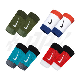 Nike ผ้ารัดข้อมือแบบยาว Swoosh Doublewide Wristbands 2-Pack (4สี)