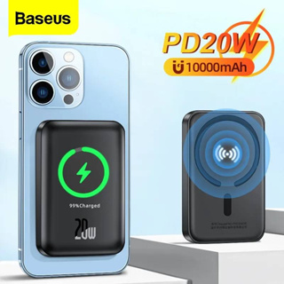 Baseus Mini Wireless Fast Charge Power Bank 10000mAh 20W พาวเวอร์แบงค์ไร้สาย แม่เหล็ก ชาร์จเร็ว แบตสำรองไร้สาย