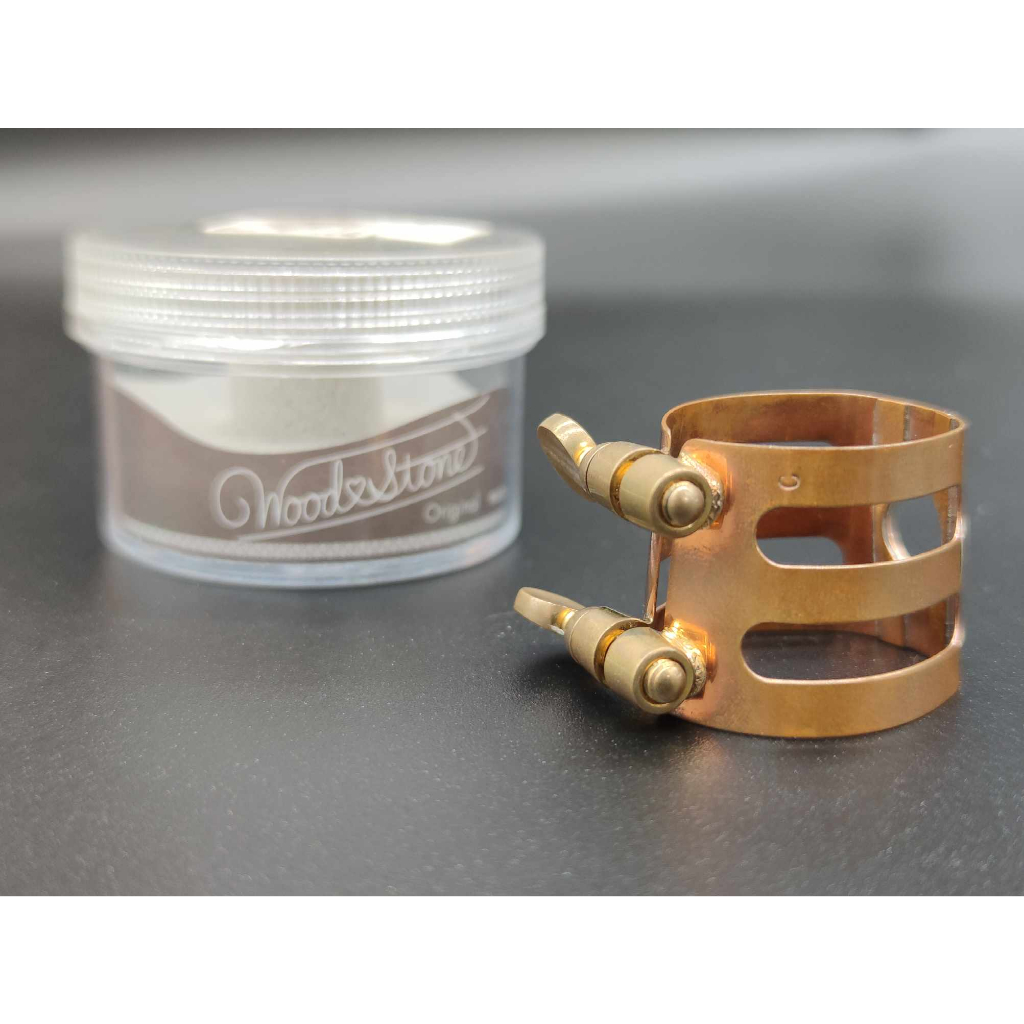 ฺิbb-clarinet-ligature-wood-stone-original-handmade-copper