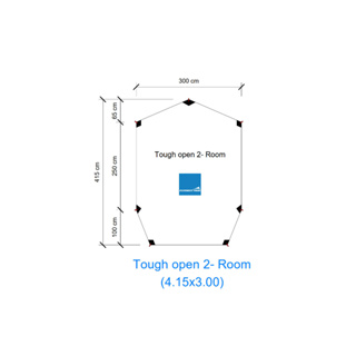 TOUGH OPEN 2 ROOM กราวชีท ตรงรุ่น เสริมยื่นหน้า