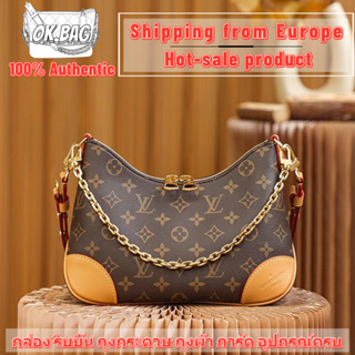 👜หลุยส์วิตตอง Louis Vuitton Boulogne shoulder bag กระเป๋า สุภาพสตรี/กระเป๋าสะพายไหล่