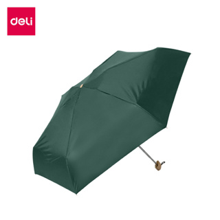 Deli ร่มกันแดด ร่มกันฝน ร่มกันยูวี ป้องกันแสงแดดและกันฝนได้ดี น้ำหนักเบา พับเก็บได้ พกพาง่าย Umbrella