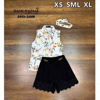 RAMI-PAPHA:เสื้อ+กางเกง+ที่คาดผม(*รบกวนเช็คสต๊อกก่อนกดสั่งซื้อ)