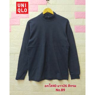 UNIQLO เสื้อแขนยาว คอปีน ยืดตามตัว ผ้านุ่ม ใส่สบาย  มือสองสภาพเหมือนใหม่ ขนาดไซส์ดูภาพแรกค่ะ งานจริงสวยค่ะ