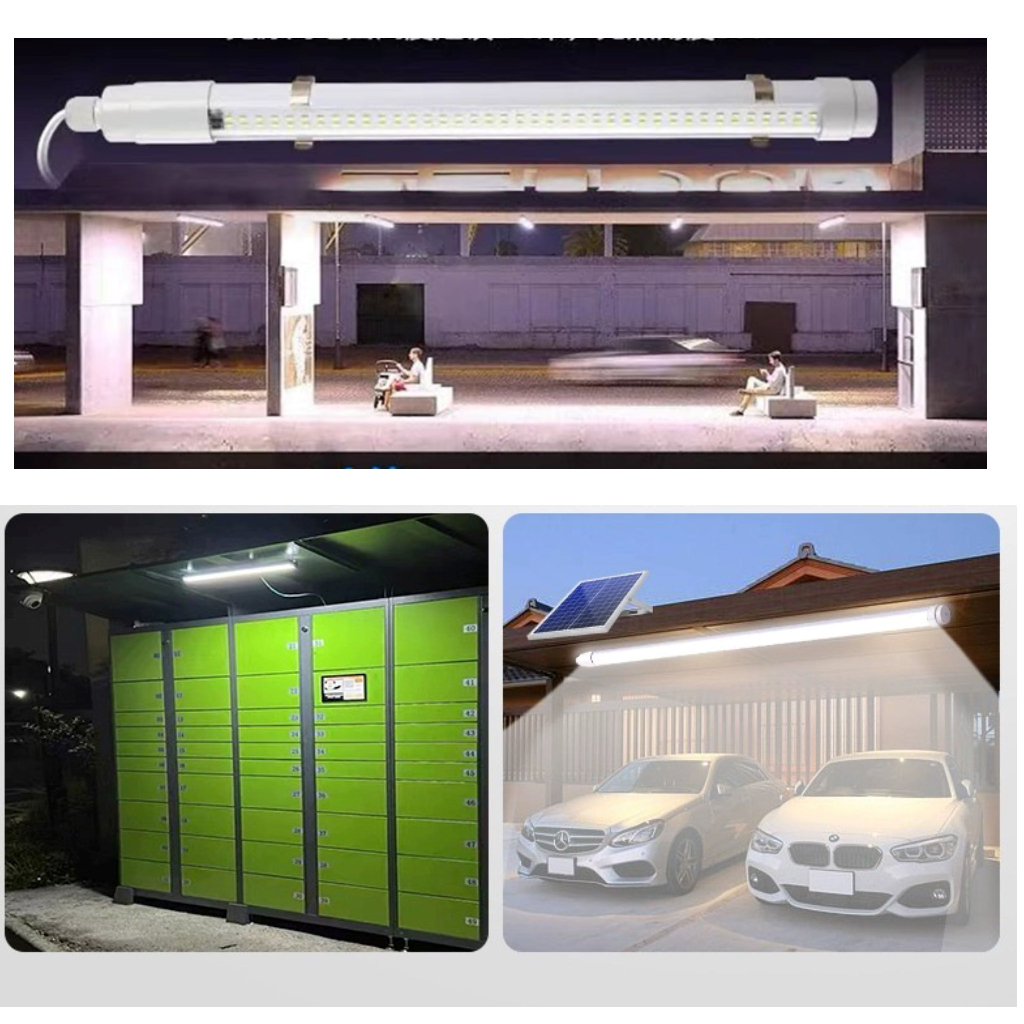 ไฟโซล่าเซลล์ ไฟ T8 led Tube แสงขาว solar light solar cell with tube ...