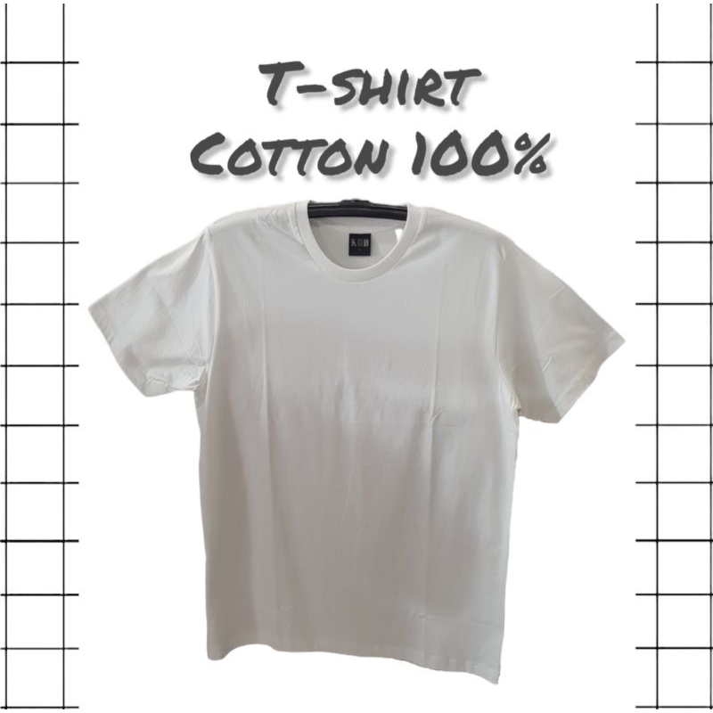 เสื้อยืดสีพื้น-เกรดดี-cotton-100-แขนสั้น