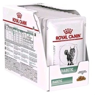 Royal Canin Diabetic Cat Pouch อาหารเบาหวานแมว 85g.×12ซอง