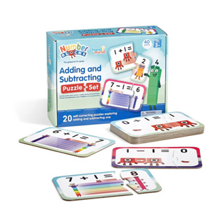 Numberblocks Adding and Subtracting Puzzle Set, Addition and Subtraction Games Math Puzzles 🇺🇸💯พร้อมส่ง แบรนด์ Hand2Mind