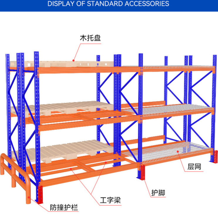 ชั้นวางของ-ชั้นวางของหนัก-ชั้นวางคาน-ชั้นวางพาเลท-ชั้นวางพาเลท-ชั้นเหล็กสต๊อกสินค้าในโรงงาน-คลังสิค้า