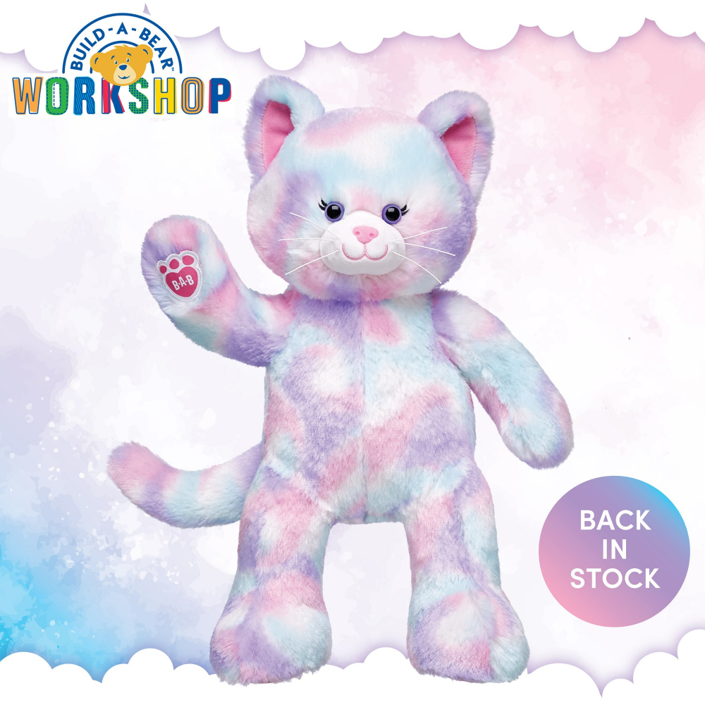 build-a-bear-workshop-ตุ๊กตาหมี-ตุ๊กตาแมวพาสเทล-หมีบิ้วแบรนด์แท้-พร้อมส่ง-pastel-cat-bear