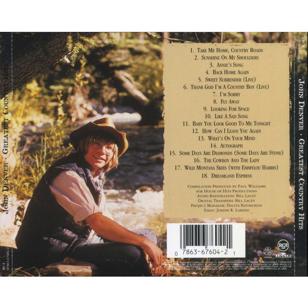 cd-john-denver-greatest-country-hits-made-in-usa-ปกแผ่นสวยสภาพดี