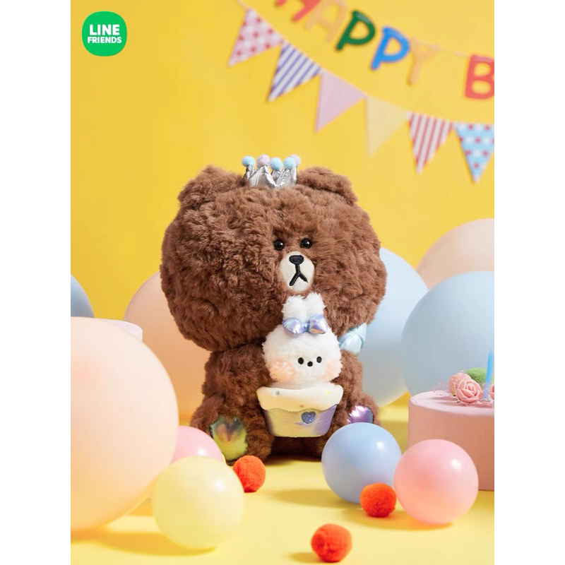 พรีออเดอร์-2-3-อาทิตย์-brown-cony-happy-birthday