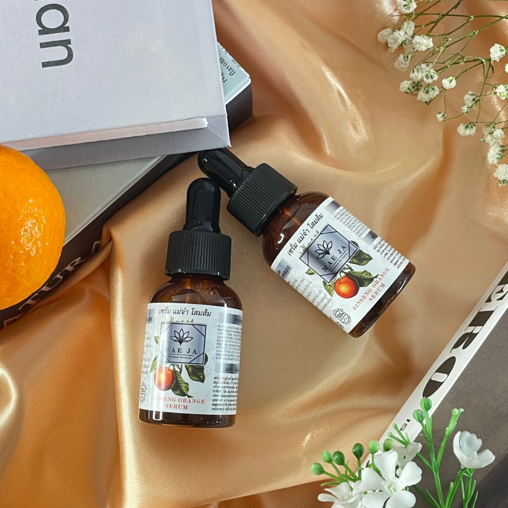 mae-ja-ginseng-orange-serum-เซรั่มสมุนไพรแม่จ๋า-สูตรโสมส้ม-เซรั่มหน้าใส-เซรั่มลดฝ้ากระ-เซรั่มหน้าขาว-30-ml